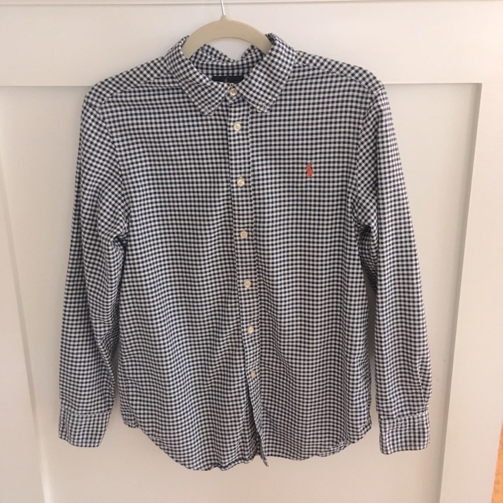 Ralph Lauren Boys Button Down Collared Shirt (L/14-16)